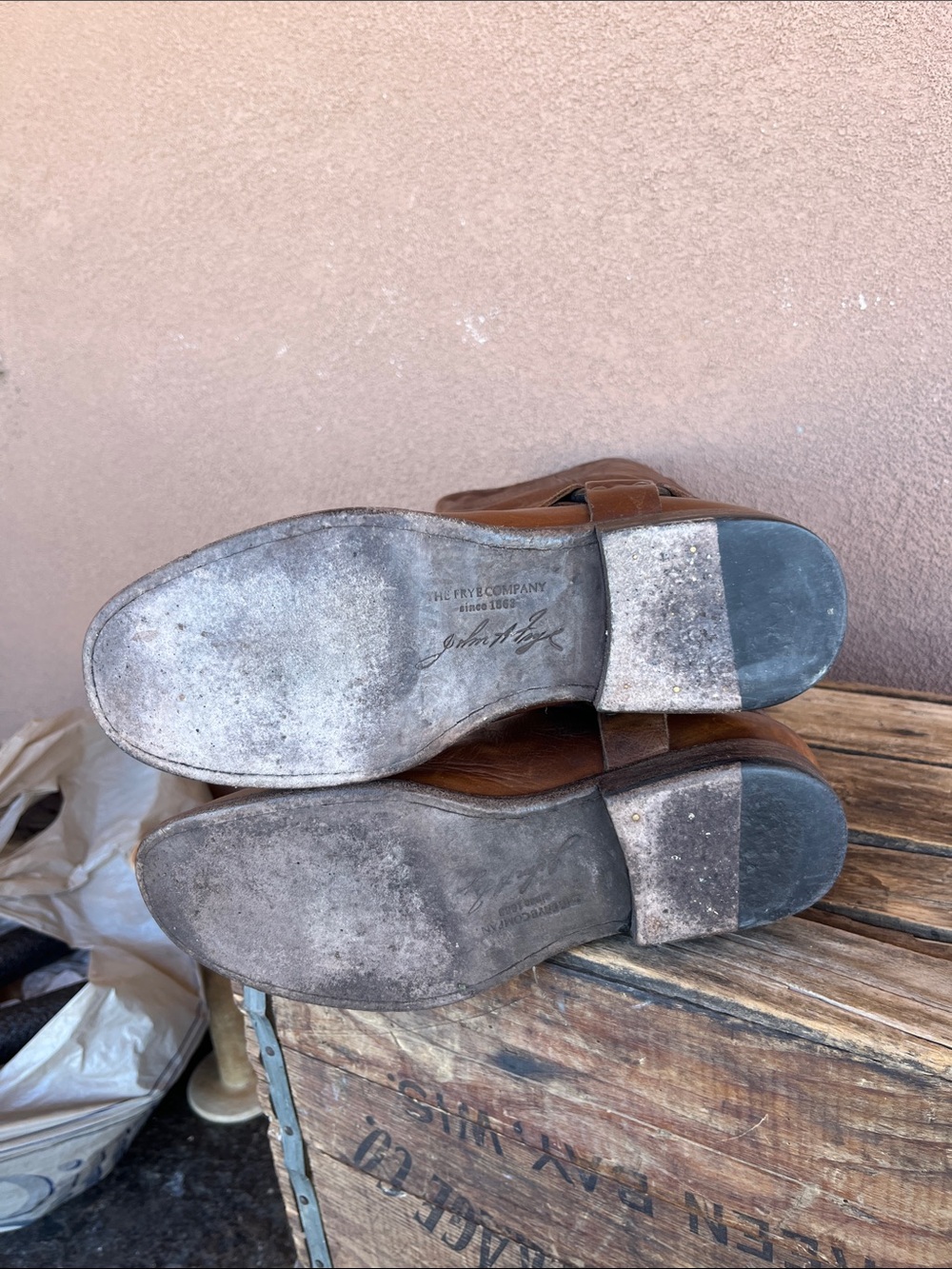 Frye Phillip harness tall boots - Picture 10 of 13